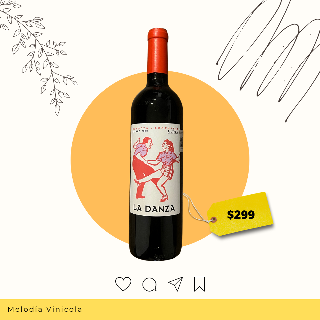 Vino tinto argentino clásico - La danza