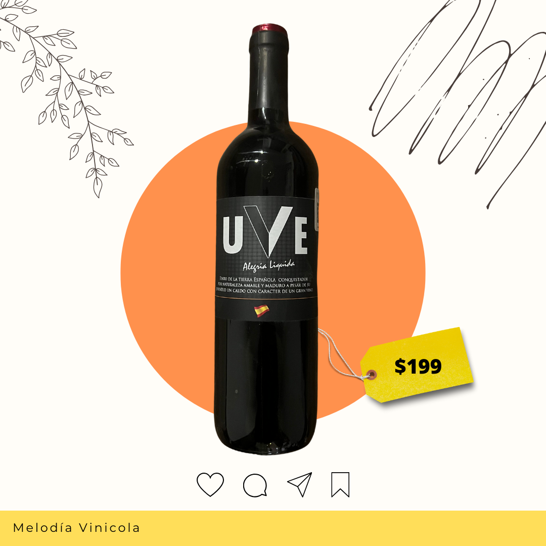 Vino tinto de mesa, nuestro favorito para maridar un antojo - Uve