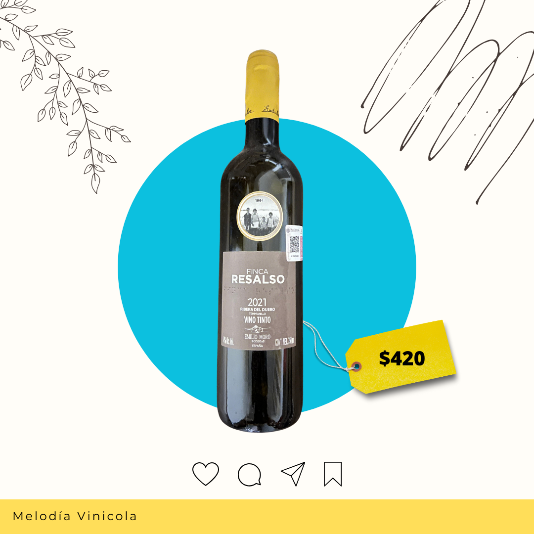 Vino tinto español de la familia Emilio Moro - Finca resalso